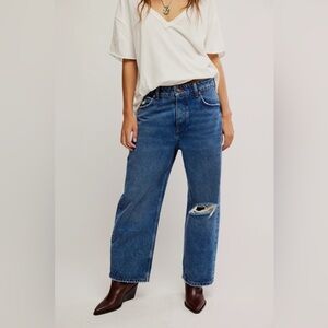 NWT We The Free Deep Trance Dropped Boyfriend Jeans